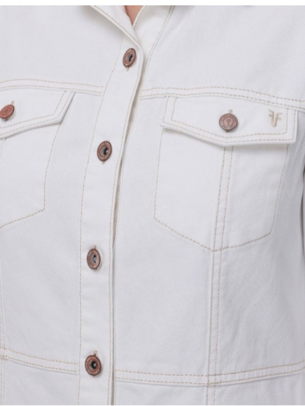 Frye White Long-Sleeve Button-Front Dress - Picture 5 of 6